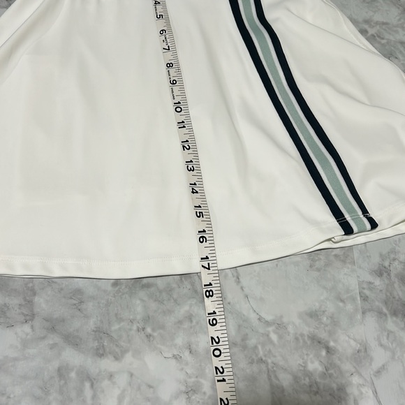 LOU & GREY WOMENS STRIPED LUVSTRETCH OVERLAP SKORT WHITE  Sz SMALL - Picture 11 of 12